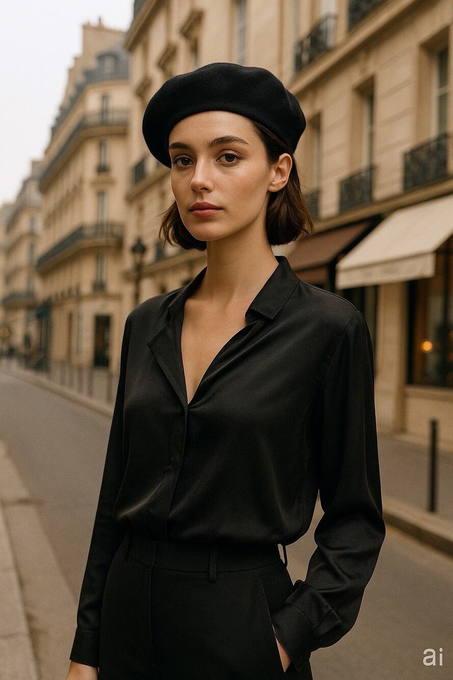 Stella McCartney Black Draped NWT 100% Silk Blouse US 10 Luxury